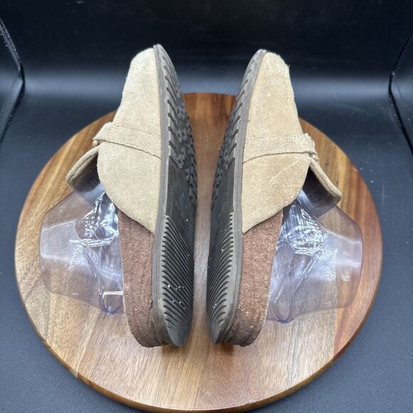 Vionic Georgie Women's Size 8 Slip On Shoes Tan Suede Mules Sandals - Picture 5 of 8